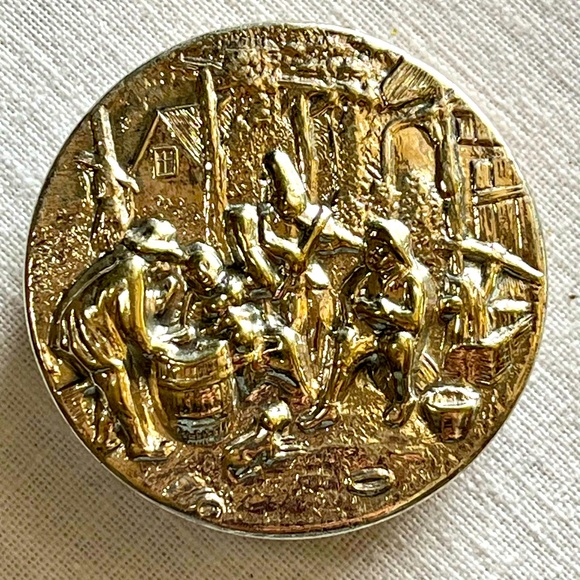 Silver Pill Box Denmark Hans Jensen Makers Mark - Picture 1 of 4